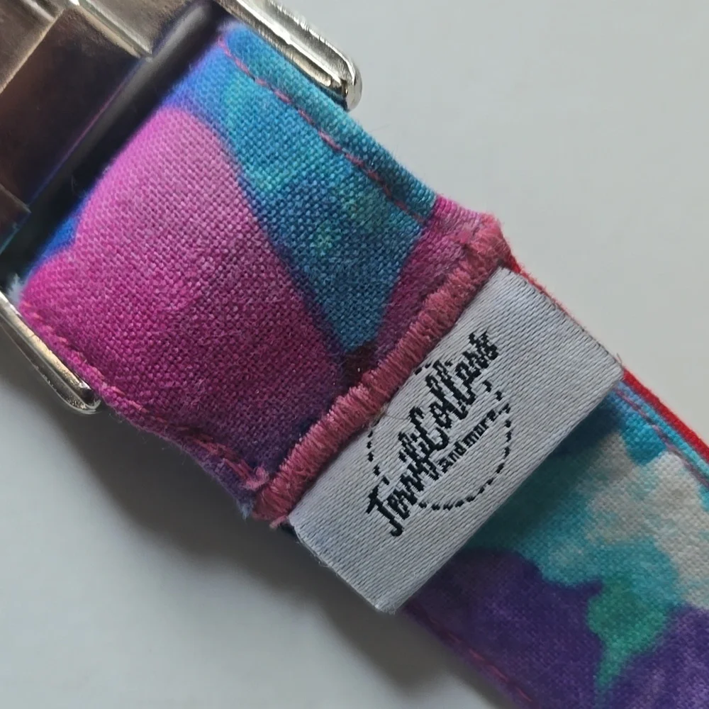 TerrifiCollars Colorful Floral Dog Martingale Collar-Large 18